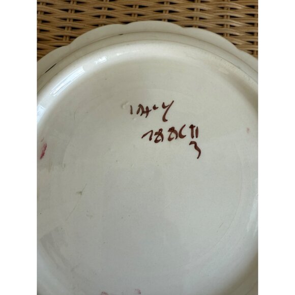 Vintage 60's Italian Art Pottery Hand Painted Fruit/Pasta Bowl 11" - Picture 4 of 10